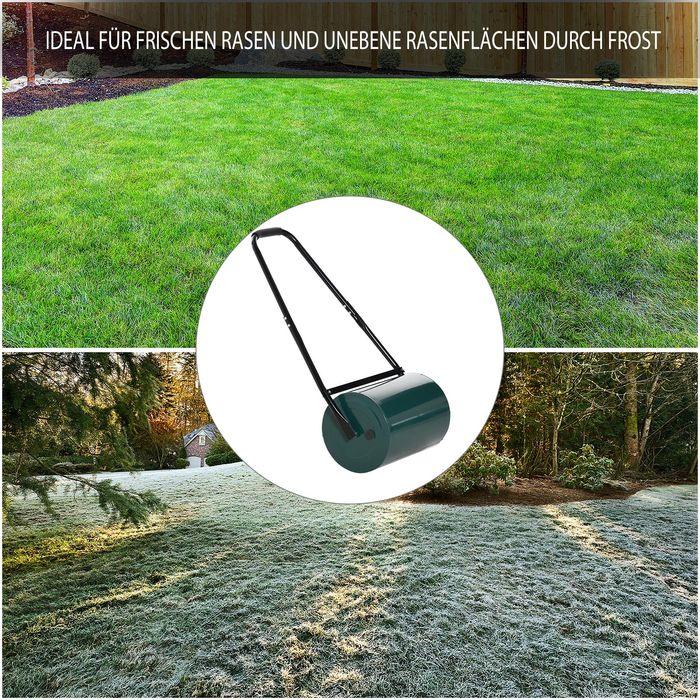 Produktbild Swisshandel24 Rasenwalze mit U-Griff Gartenwalze Gartenrolle 30 cm Durchmesser 30 L Wasser-/Sandfüllung 41 cm Arbe