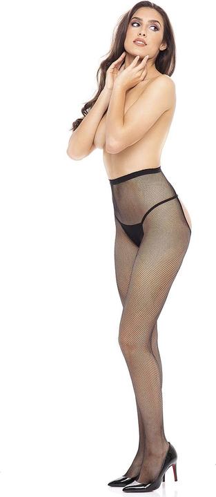 Produktbild EDC Netzstrumpfhose mit offenem Schritt Schwarz (One Size)