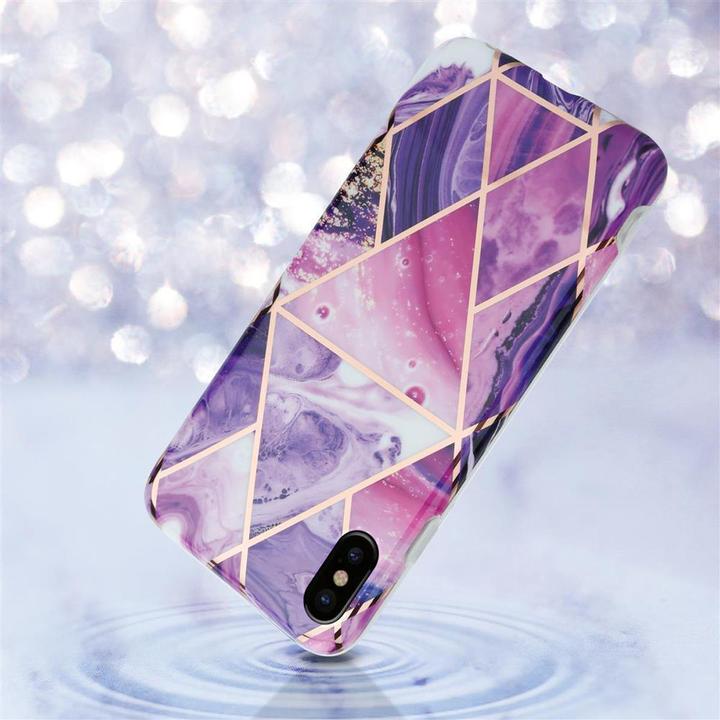 Produktbild Cadorabo IMD TPU Bunter Marmor Cover (Apple iPhone X)