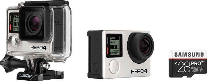 GoPro Hero 4 Black inkl 128GB Speicherkarte