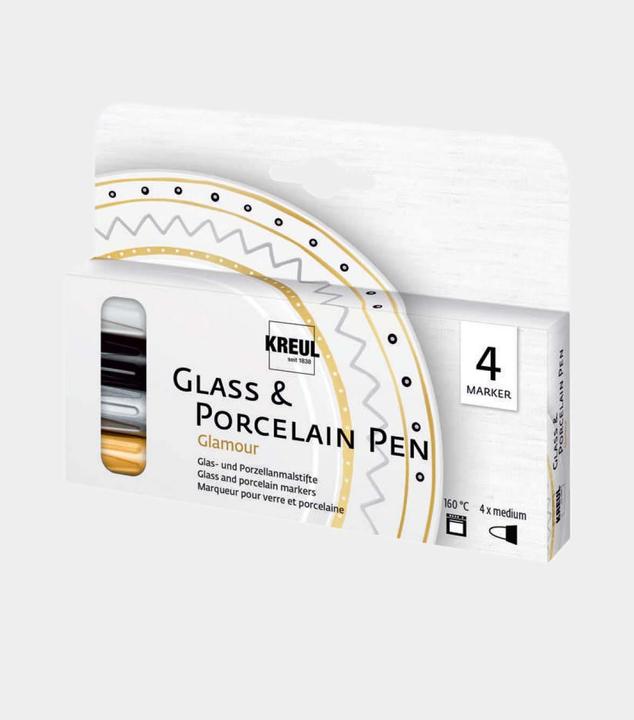 Immagine prodotto Kreul Penna in vetro e porcellana (Multicolore, 4 mm, 4 x)