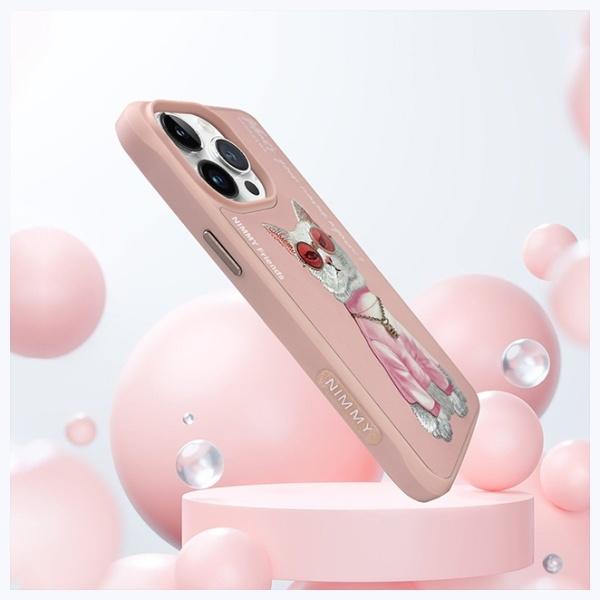 Produktbild Nimmy case iPhone 15 Pro 6.1" pink Glasses Cool Cat (Apple iPhone 15 Pro)