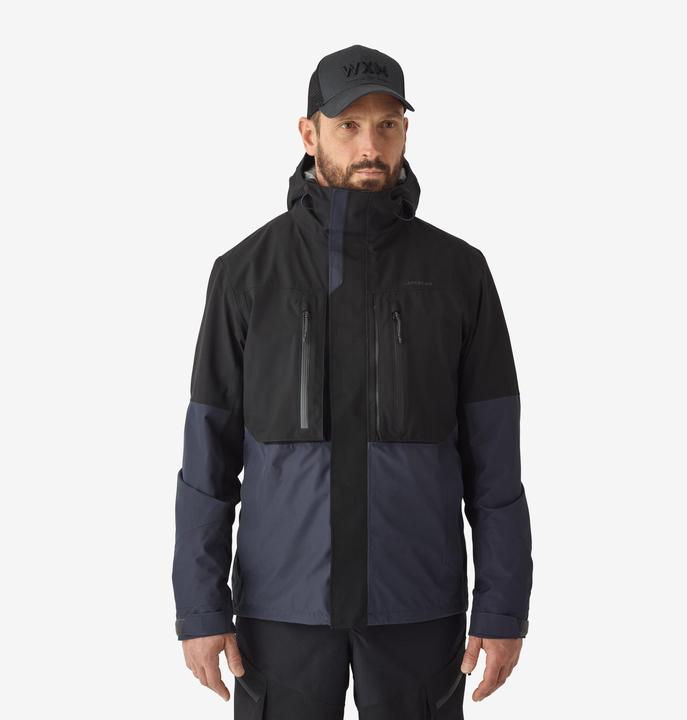 Actual product image Caperlan Fishing jacket FJ 500 WPF waterproof men grey/black (L)