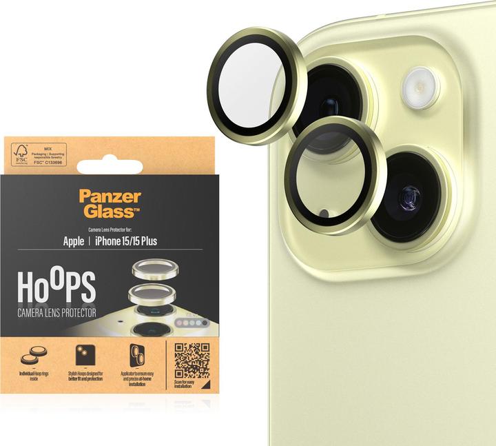 Image du produit PanzerGlass Hoops Camera Lens Protector (1 pièce(s), Apple iPhone 15)