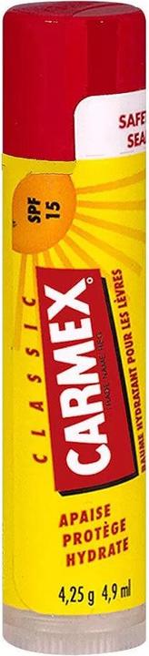 Actual product image Carmex Strawberry Flavor Moisturizing Lip Balm Stick SPF 15 (10.19 ml)