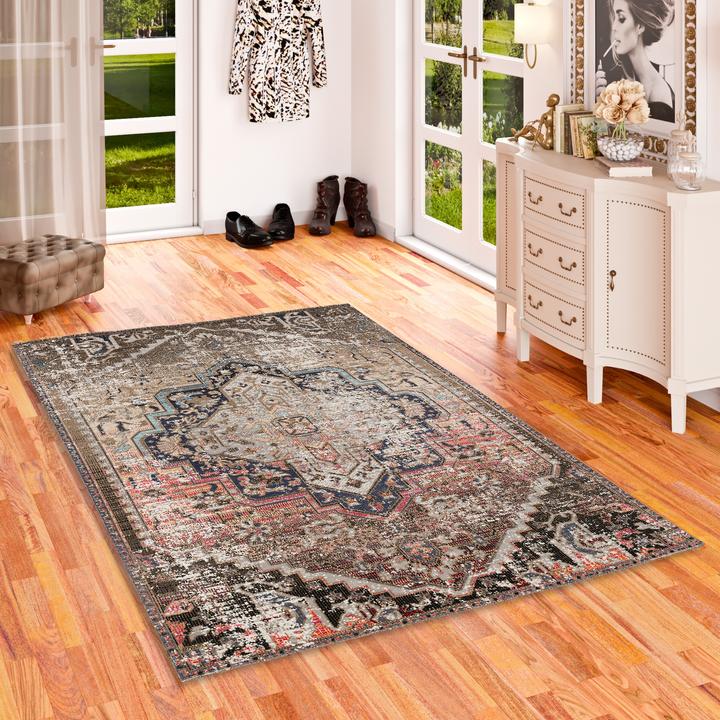 Immagine prodotto Pergamon Kurzflor Designer Teppich Modern Vintage Orient Muster (120 x 170 cm)