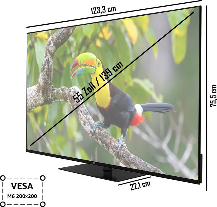 Actual product image JVC LT-55VU6355 LED-TV (55", LED, 4K, 2023)