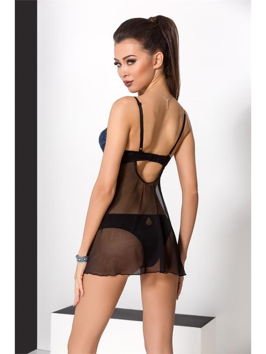 Actual product image Passion black/blue chemise Gisele - XXL/XXXL (XXL)