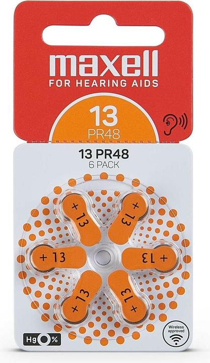 Image du produit Maxell Pile auditive PR48-13 (6 pcs, PR48)