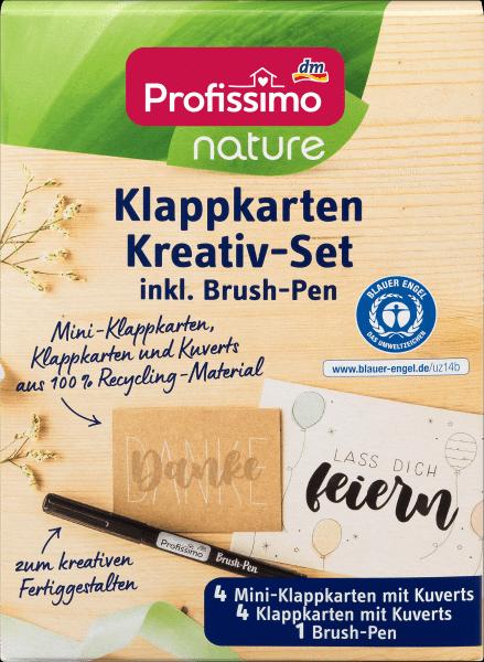 Produktbild dm Profissimo nature Klappkarten Kreativ-Set mit Kuverts aus Recycling-Material
