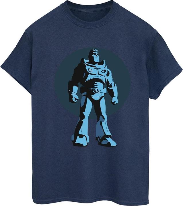 Actual product image Disney Womens/Ladies Lightyear Buzz Standing Circle Cotton Boyfriend T-Shirt (L)