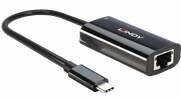 Produktbild Lindy USB 3.2 Type C Gigabit Ethernet Converter (USB-C 3.2 Gen 1, RJ45 (1x))