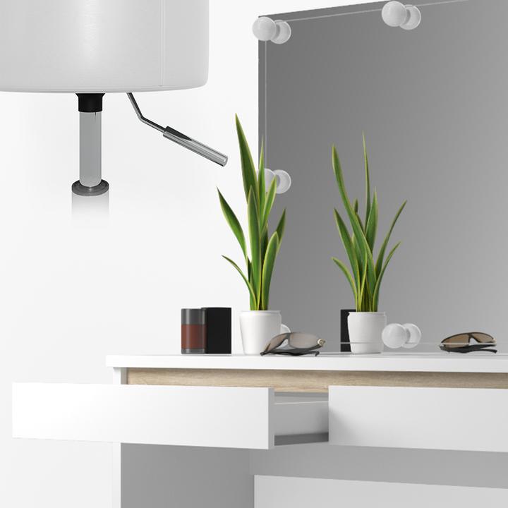 Actual product image Vicco Emma with stool and lighting (120 x 42 x 83 cm)