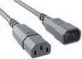 Actual product image Bachmann Power Cord C14 to C13 grey, Extension Cable (1.50 m)