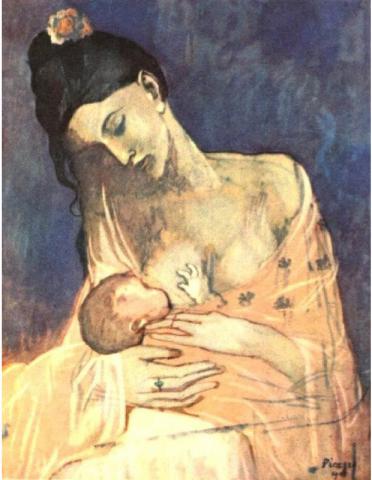Produktbild Karte Kunstverlag Pablo Picasso Mutter und Kind