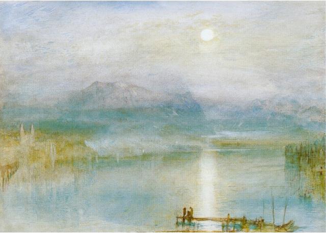 Actual product image Map Art publisher J.M. William Turner Lake Lucerne and Rigi