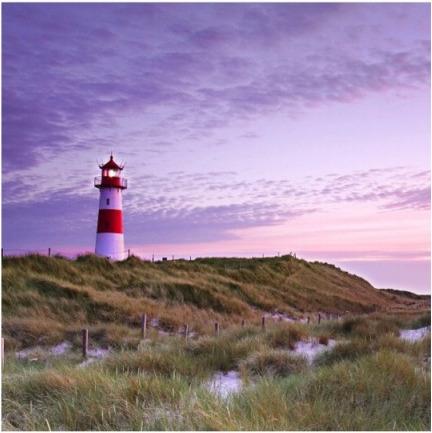 Produktbild Karte Fotografie Landschaft Leuchtturm