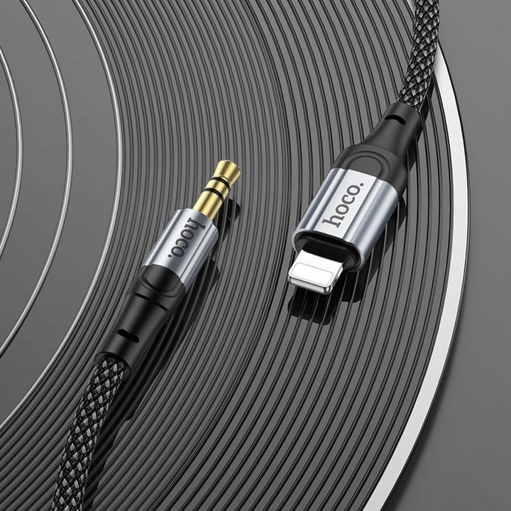 Produktbild Hoco Cable cable AUX Lightning (male) to Jack 3,5 mm (male) UPA26 1 m black
