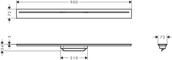 Immagine prodotto Axor Set di finitura per drenaggio Canale di drenaggio, 900 mm, 42522 (900 mm)