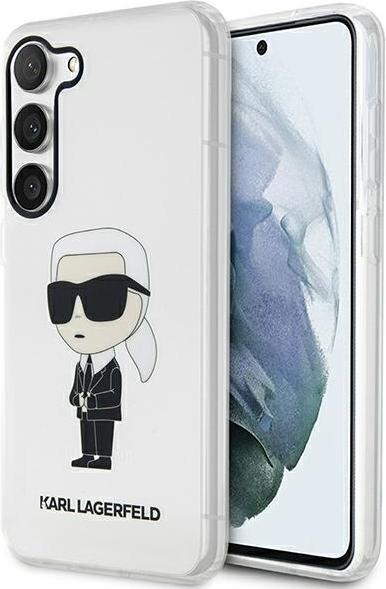 Actual product image Karl Lagerfeld KLHCS23LHNIKTCT S23 Ultra S918 transparent hardcase Ikonik (Samsung Galaxy S23 Ultra)