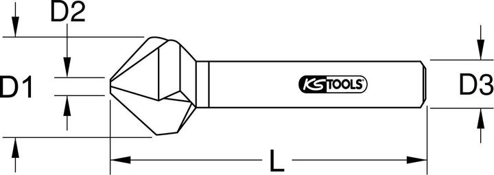 Produktbild KS Tools HSS Co Kegel- und Entgratsenker (6.3 Millimeter)