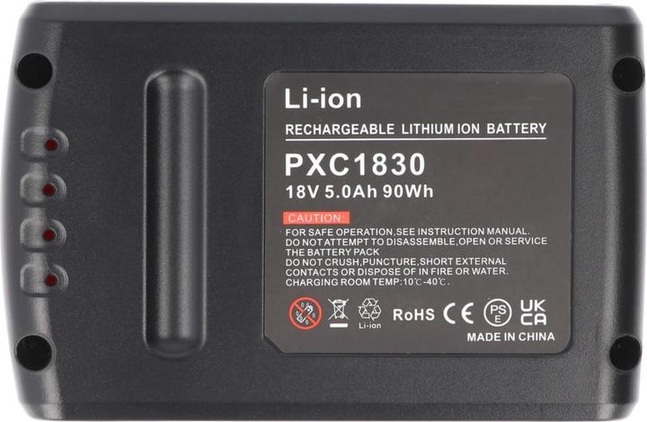 Actual product image AccuCell Replica battery as a replacement or second battery for the Einhell Power X-Change 18V, 5000mAh (18 V)