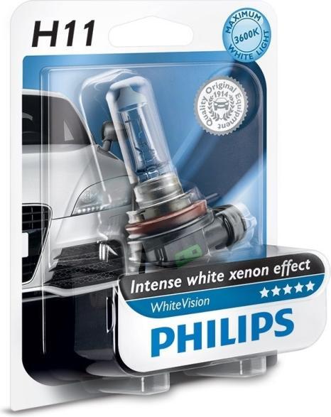 Image du produit Philips Projecteur à effet xénon WhiteVision (H11)
