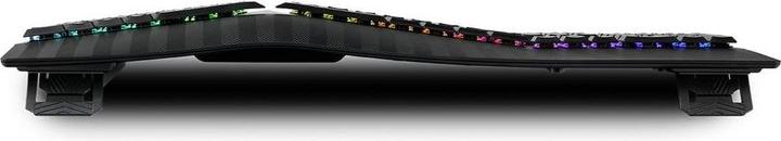 Immagine prodotto Perixx PERIBOARD-835 BR DE, tastiera meccanica ergonomica senza fili con illuminazione RGB - reggiseno (DE, Senza fili)