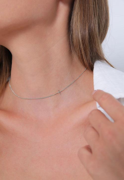 Image du produit Elli Choker mit Kreuz (Argent Sterling, 36 cm)