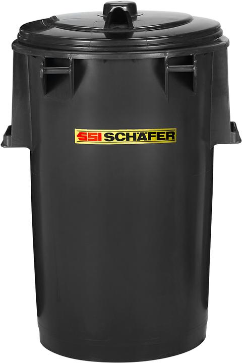 Actual product image Schäfer Shop System waste garbage can SME, volume 35 or 50 l, with or without handle, anthracite (50 l)