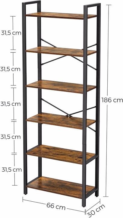Image du produit Vasagle Havanna (66 x 30 x 186 cm)
