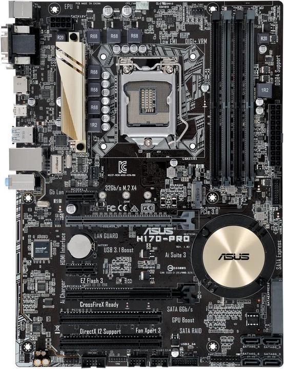 ASUS H170-Pro (LGA 1151, Intel H170, ATX)