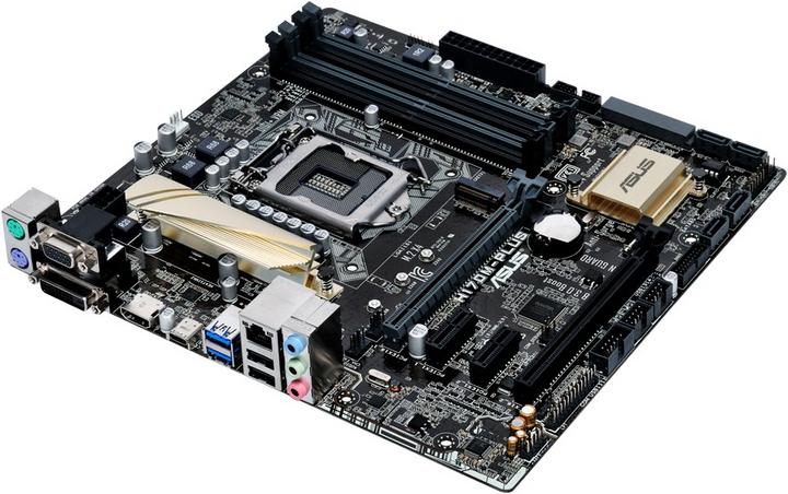 Actual product image ASUS H170M-Plus (LGA 1151, Intel H170, mATX)