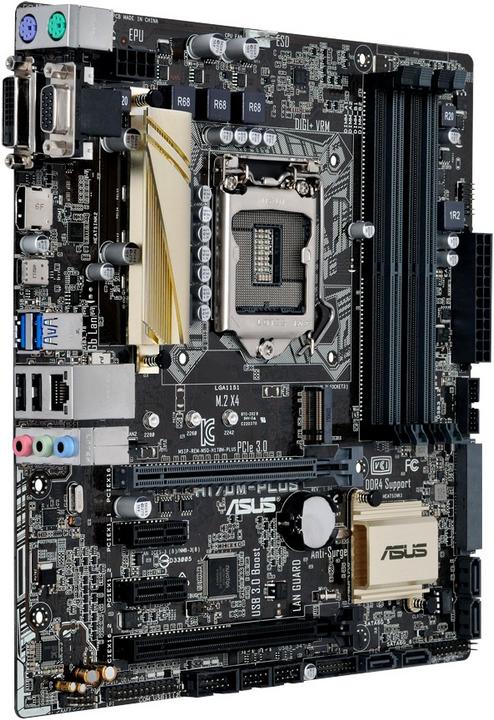 Actual product image ASUS H170M-Plus (LGA 1151, Intel H170, mATX)