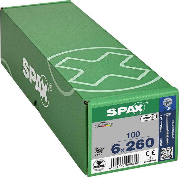 Actual product image Spax Spanplattenschrauben ok-vis SK verzinkt (100 Screws per piece)