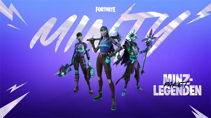 Produktbild Epic Fortnite - Minz-Legenden Paket (Code in a Box) (PS4, DE)