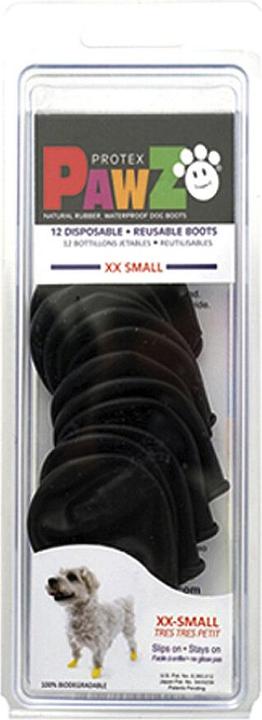Immagine prodotto Pawz Scarpa per cani XXS 3,8cm nero 12 pezzi - (278093) (XXS, Scarpe per cani)