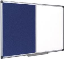 Actual product image Bi-Office Whiteboard pinboard MAYA KOMBI 90.0 x 60.0 cm textile blue (90 x 60 cm)