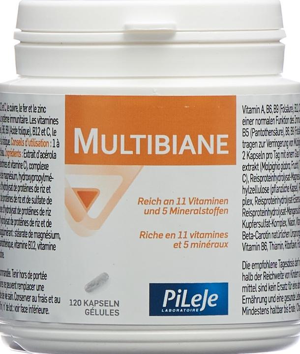 Actual product image PiLeJe MULTIBIANE Caps 120 Capsules (120 Piece, Capsules, 100 g)