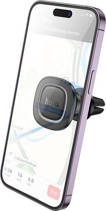 Produktbild Hoco Auto holder magnetic car holder for air vent H72 black metal gray