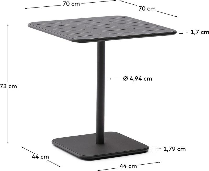 Produktbild Kave Home Brai (70 x 70 x 73 cm)