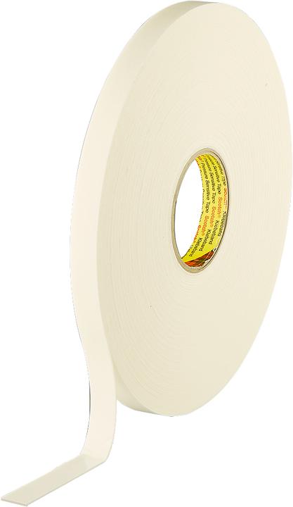 Actual product image 3M Double-sided polyethylene foam adhesive tape, white from (19 mm)