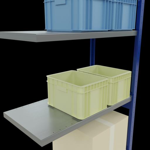 Produktbild Schulte Lagertechnik Stecksystem Anbauregal MULTIplus250 mit Längenriegel