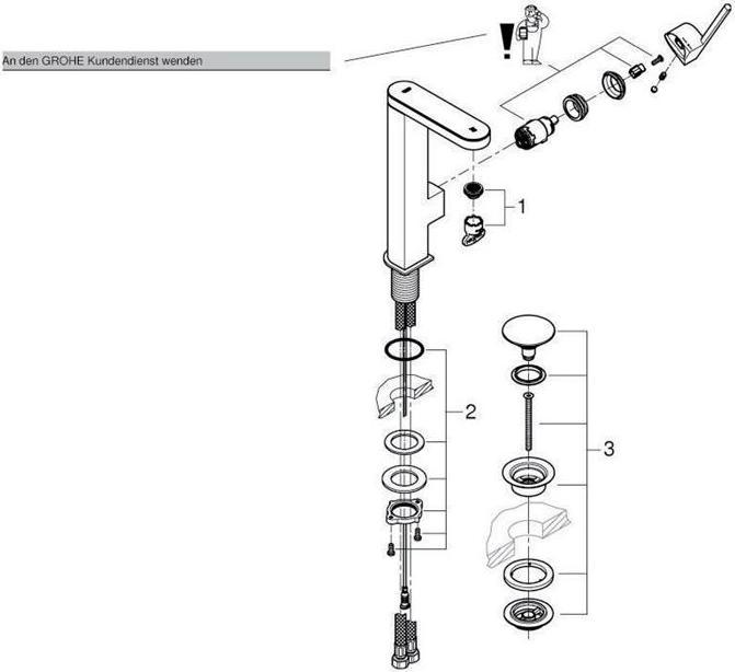 Produktbild Grohe Plus Einhand-Waschtischbatterie mit digitalem Display L-Size