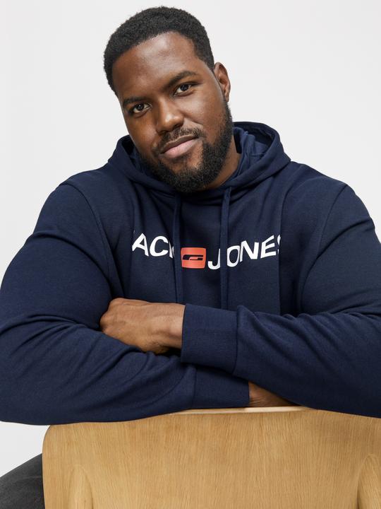 Actual product image Jack & Jones Plus Logo Hooded Jumper Hooded Jumper (3XL)
