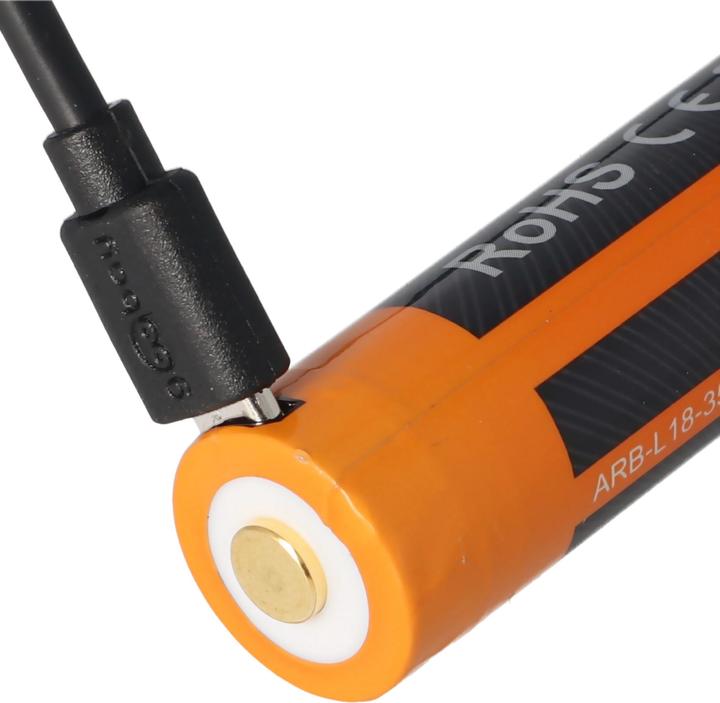 Image du produit Fenix Batterie 18650 protégée avec fonction de charge USB, avec AccuSafe