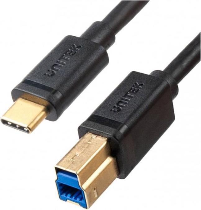 Unitek USB Typ C – USB B Druckerkabel (2 m, USB 3.0)