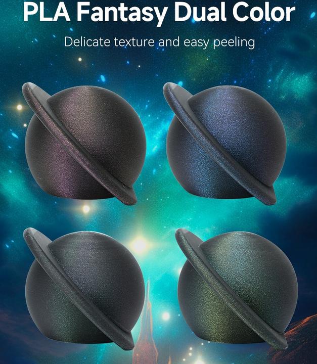 Actual product image eSUN ePLA-Magic Dark Twinkling Green Filament 1.75mm 1Kg (PLA, 1.75 mm, 1000 g, Green)