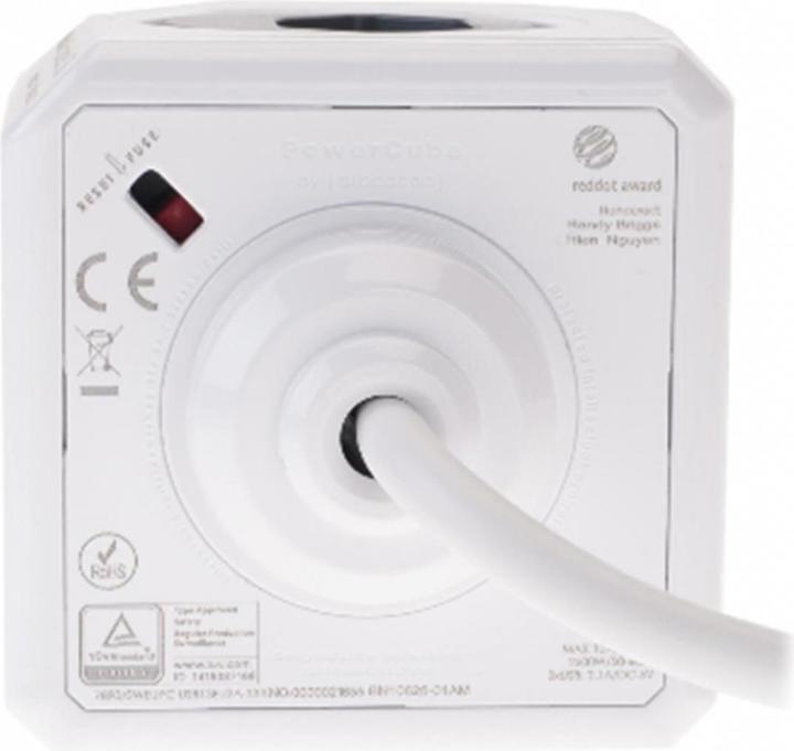 Actual product image Allocacoc PowerCube Extended USB S+ (4 x, Type 13, USB-A, 1.50 m)