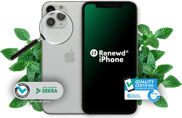 Produktbild Renewd iPhone 11 Pro (64 GB, Silber, 5.80", 12 Mpx, Dual SIM, A / Wie neu)